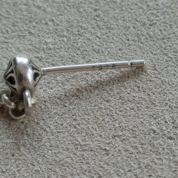 Chrome Hearts Spike Drop Earrings 925 Sterling Silver (Pair) New - Picture 12 of 14